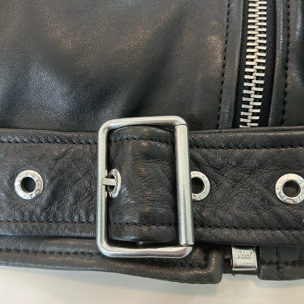 Diesel Black Leather Jacket! - Picture 8 of 16